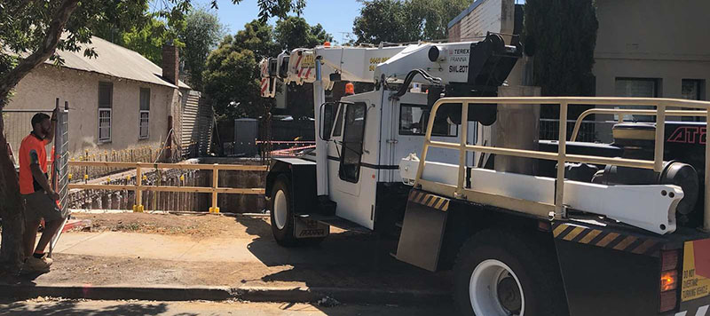 Placing mesh in basement